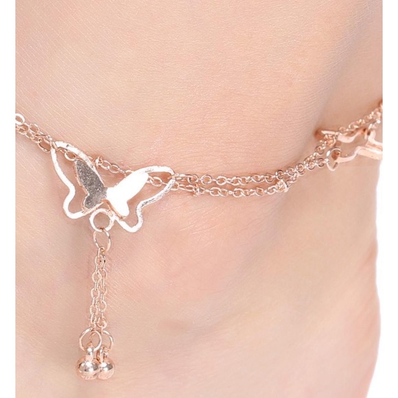 Butterfly ankle bracelet - Picture 2 of 6